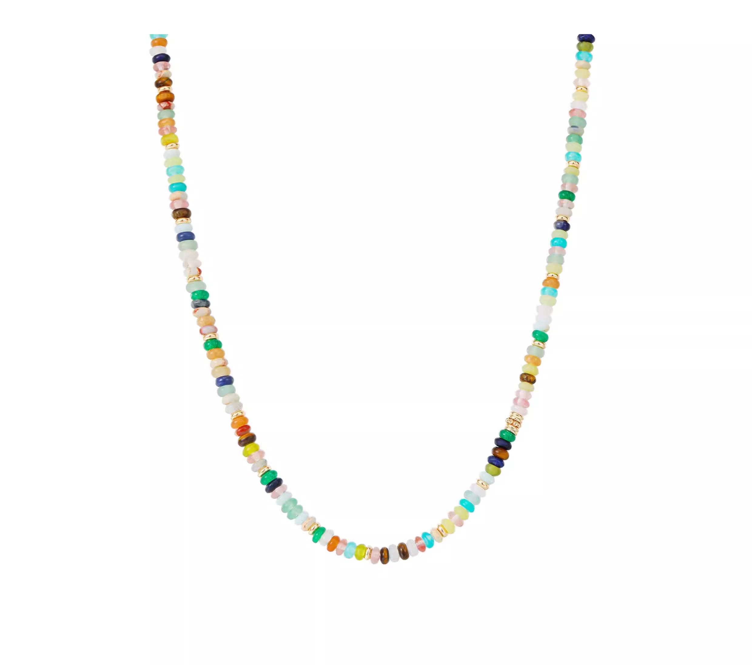 Light Luxury Niche Rainbow Guardian Necklace | Women’s New Dopamine Beaded Clavicle Chain