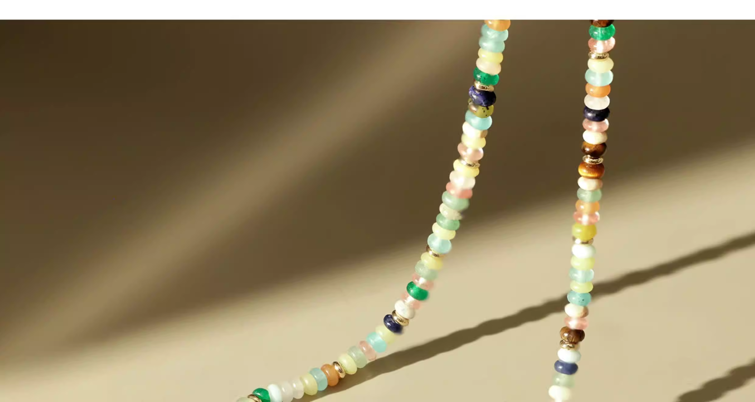 Light Luxury Niche Rainbow Guardian Necklace | Women’s New Dopamine Beaded Clavicle Chain thumbnail